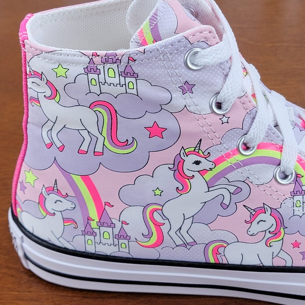 Converse Kids Unicorn Sneakers - Pink and White - Picture 8 of 12
